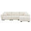 Boucle Fabric 110" Modular Sectional Sofa-1548766108
