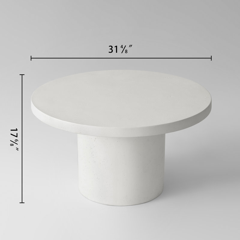 31.5” Pedestal Round Coffee Table