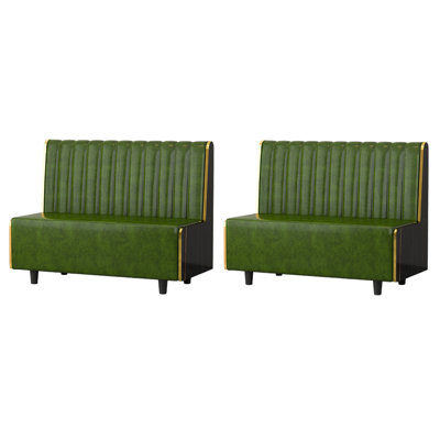 Banc rembourré en similicuir clair Luxury Luxury