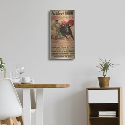 Matador Barcelona I' by Vintage Posters, Metal Wall Art, 24"x48"