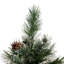 Arbre mélangé 9 'en cachemire et poils de neige avec 105 pommes de pin et 1200 lumières claires-UL, 2317 pointes, diamètre: 69