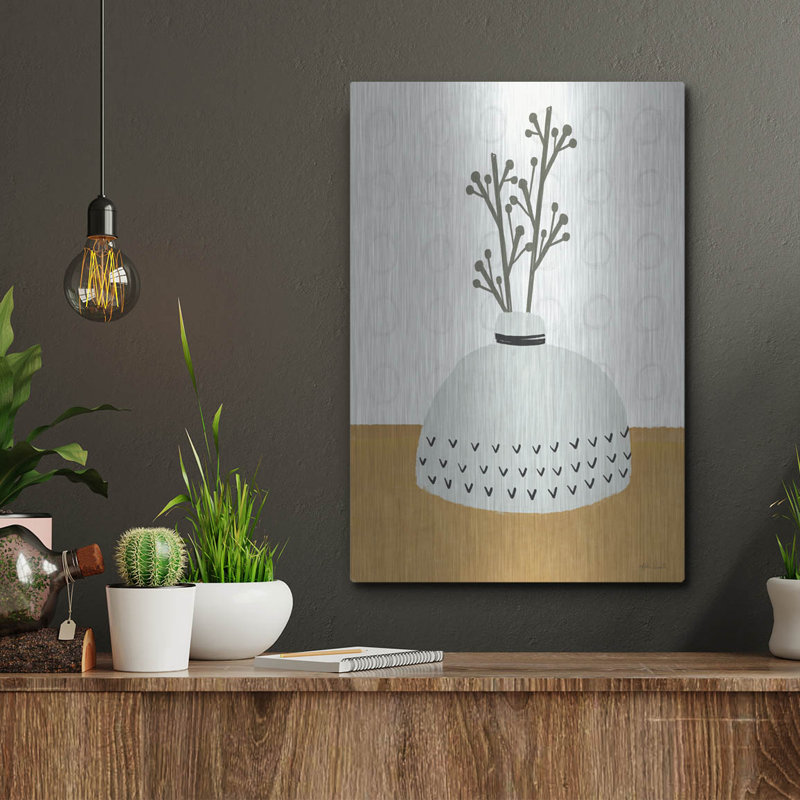  «House Plant 3» par Katie Doucette, art mural en métal, 12 po x 16 po, H 16 po x l 12 po