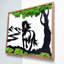 Art mural en métal Horse Moss