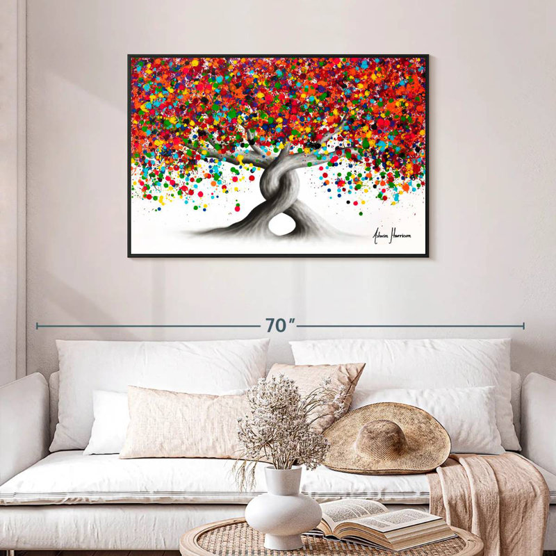 Arbres à bonbons, Cadre flottant noir, 43 po x 29 po