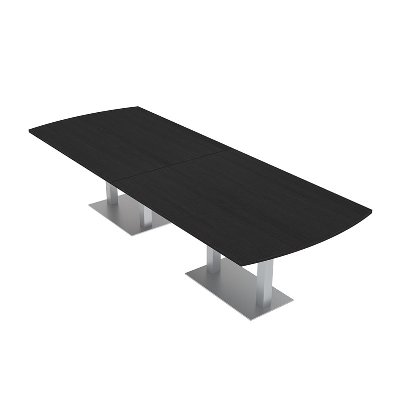 Table de conférence Pavert Arc, Noir mat, Cyprès noir, H 29 po x L 96 po x l 45 po