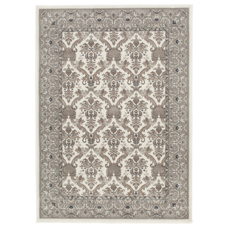 Tapis et tapis de couloir beige Elegante, Rectangle 5 pi 3 po x 7 pi 7 po, Beige
