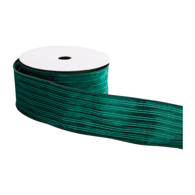 Ruban câblé émeraude 2,5 po x 10 po