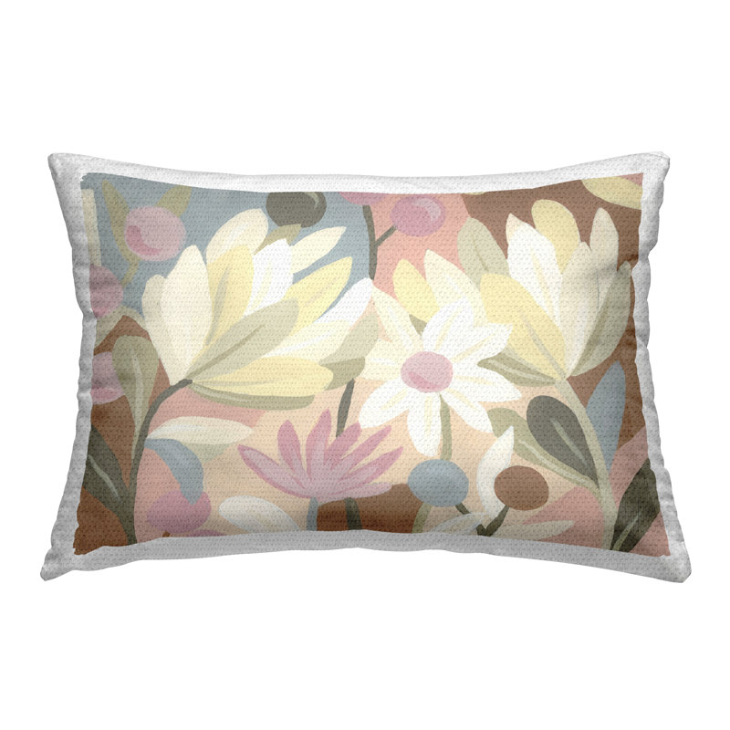 Coussin d'extérieur Pastel Modern Flowers