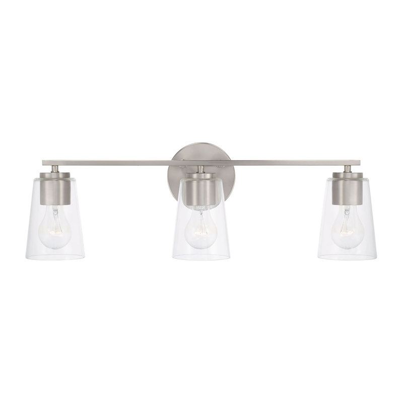 Kirstee 3 - Light Dimmable Vanity Light, Silver