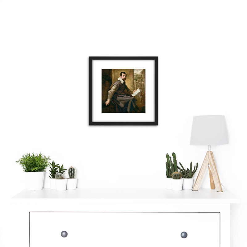 Fetti Portrait Man With Sheet Music - Single Picture Frame Painting