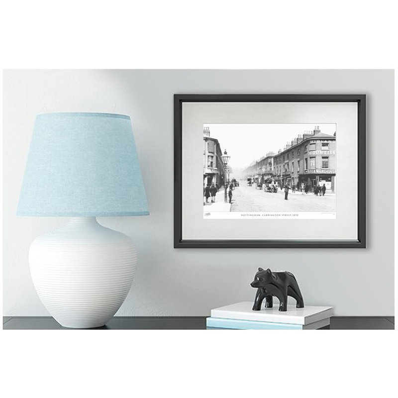 Nottingham, Carrington Street 1890 - Single Picture Frame Print, 45cm H x 60cm W x 2.3cm D