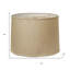 Abat-jour tambour en lin brun foncé-122899445