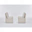 Chaise rembourrée en lin 25,6 po-113798322