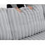 Canapé-lit d'angle surdimensionné en velours côtelé en forme de U (122 pouces) avec lit gigogne, méridienne de rangement et port de chargement USB, gris-101109582