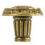 NANTUCKET NANTUCKET KNOB DECORATED WITH LIGHT COLORADO TOPAZ SWAROVSKI CRYSTALS IN BURNISHED BRASS PLATE-244244419