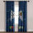 Polyester Semi Sheer Curtain Pair