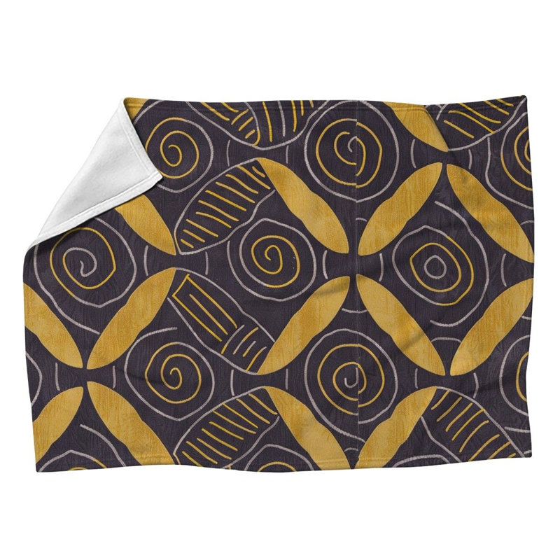 Couverture polaire Botanical Print, L 60 po x L 80 po