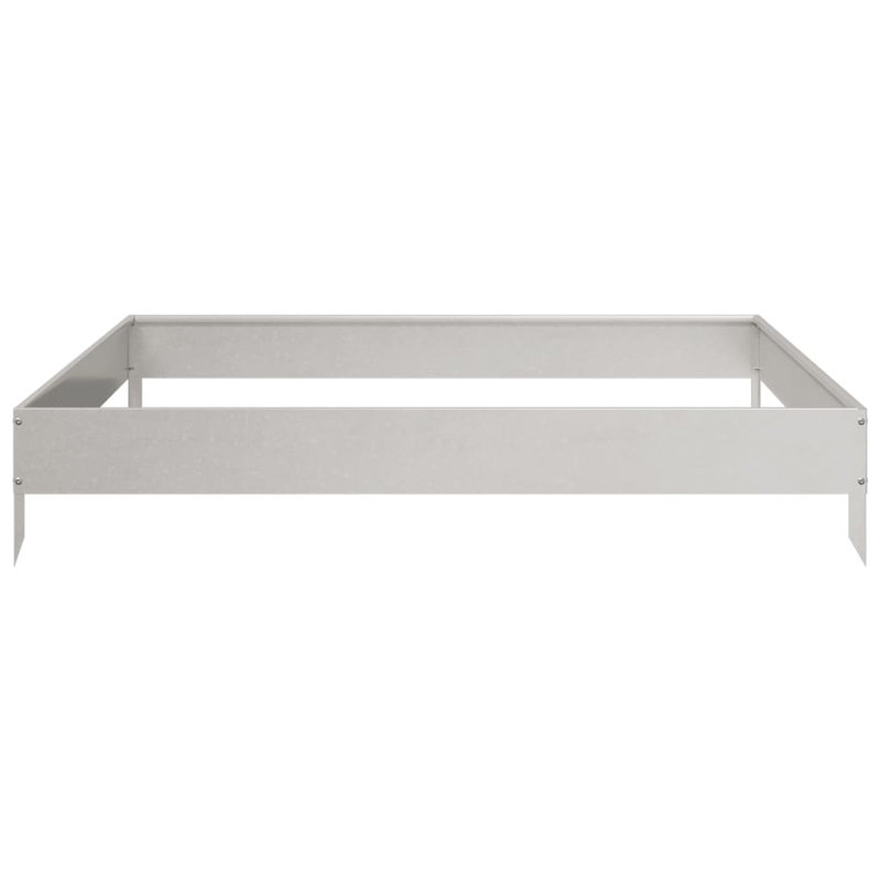 Aryonna Planter Box, Stainless Steel, 7.28" H x 39.37" W x 39.37" D