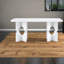 Table de salle à manger compacte en MDF moderne, finition marbre, parfaite pour les petits espaces