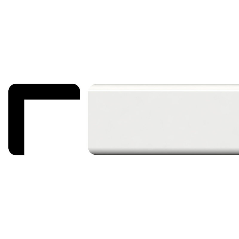 1.13'' H x 96'' W x 1.13'' D PVC Casing