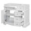 Armoire de salle de bain autoportante de style moderne, armoire de rangement à structure en bois avec tiroirs et tablette réglable-2117725792