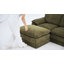 Canapé modulaire 104 po Cloud avec coussin de siège à 3 couches, canapé en L avec repose-pieds-132915338