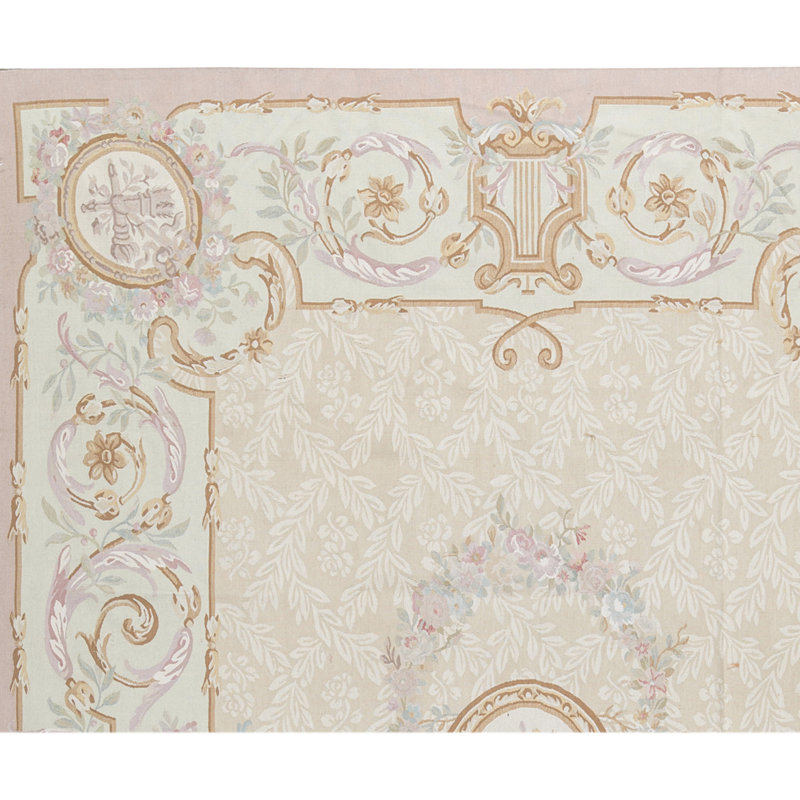 Aubusson Renaissance Wool Oriental Area Rug