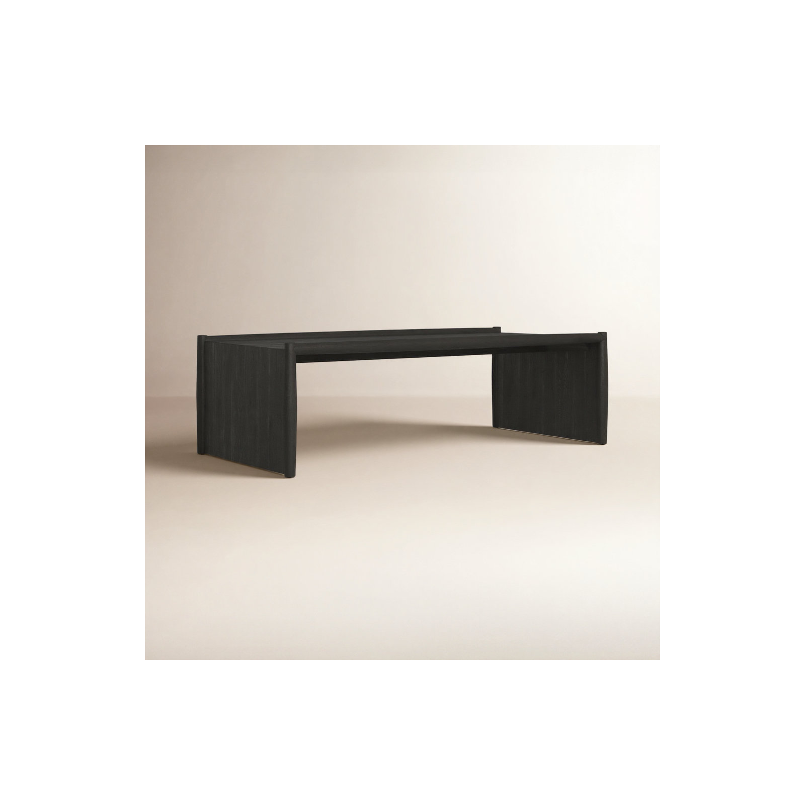 Cayenne Solid Wood Single Coffee Table, Black