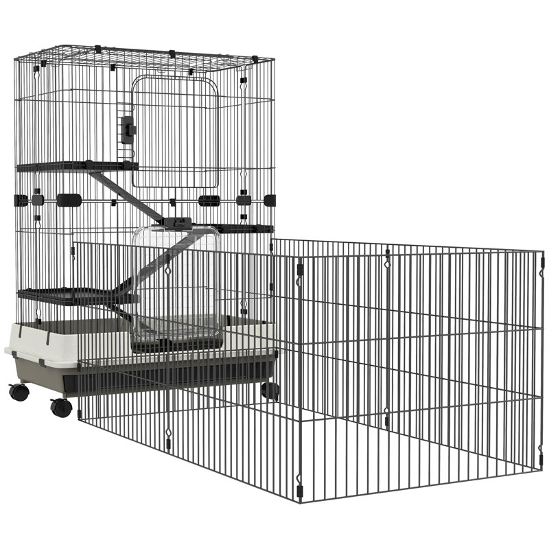 Cage portative multi-niveaux en acier portable