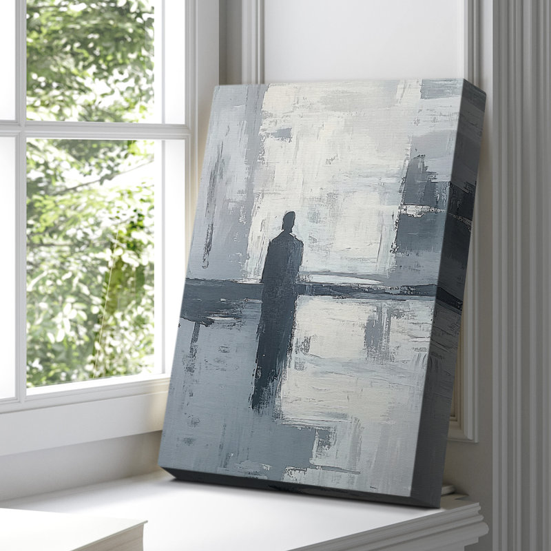 Toile tendue abstraite CCXXII Gallery - prête à être accrochée, H 18 po x l 12 po