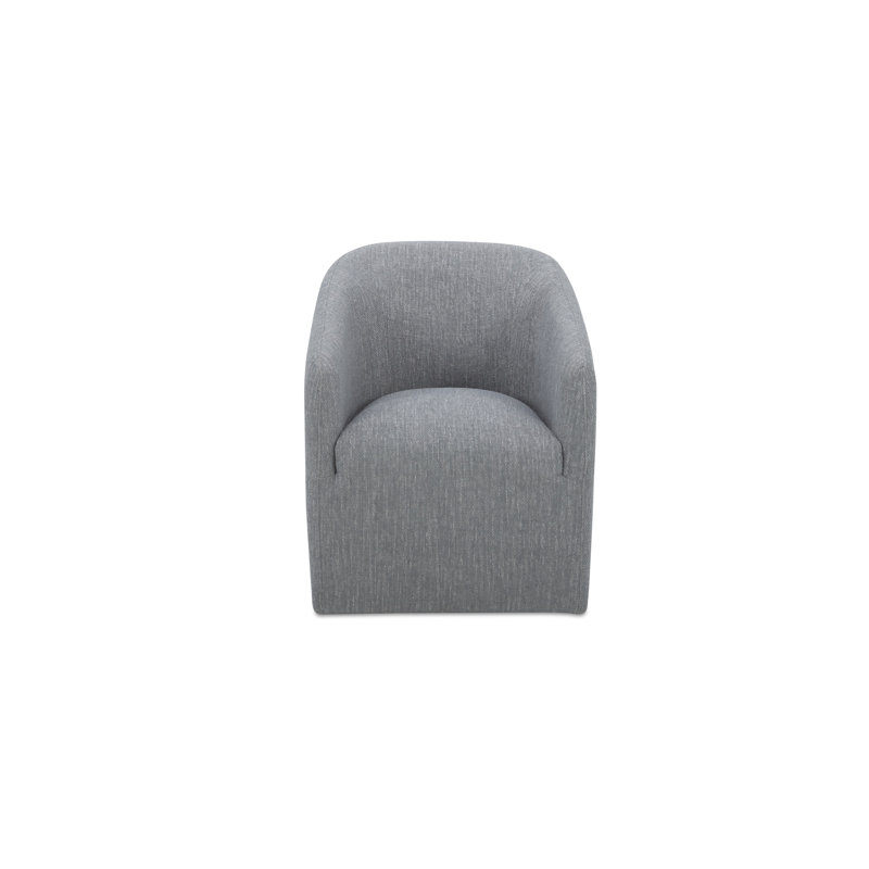 Sandy Rolling Dining Chair Off White, Grey