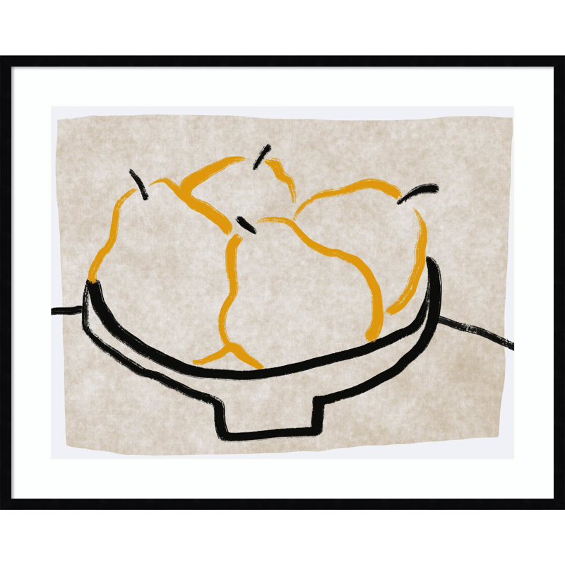 Dessin au trait poire par Little Dean, H 33 po x l 41 po