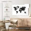 Carte du monde à l'aquarelle Aliaz - noir-108136273