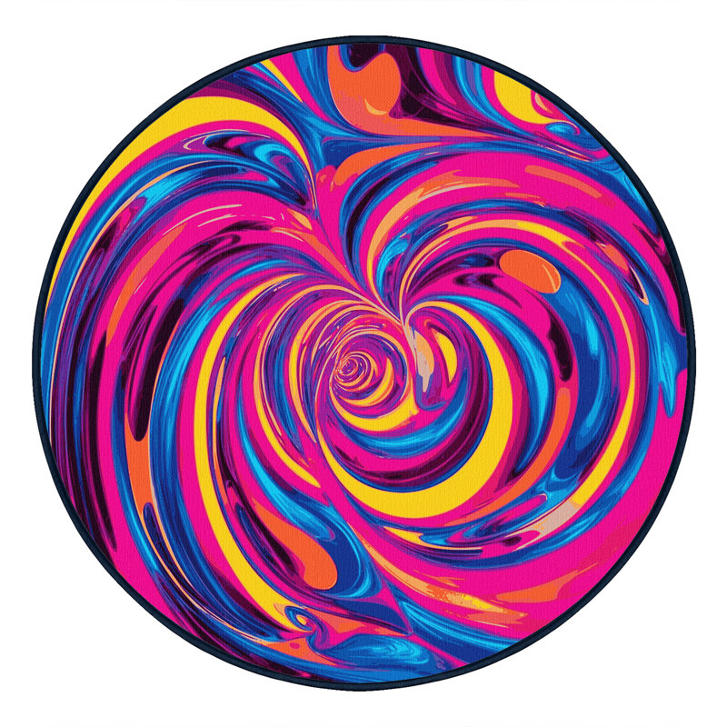 Prism Aurora Rug, Round 5'