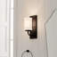 Applique murale 5 lumières avec verre opale noir texturé Cillean-70048118