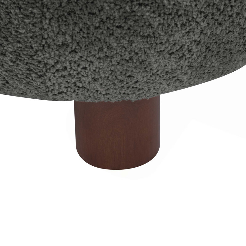 Fauteuil d'appoint moderne en tissu Boucle, Dark Grey Boucle