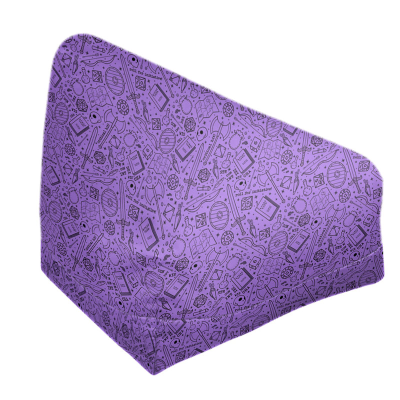 Sac de pois Leffel, H 86 po x L 27 po x P 43 po, Rembourrage poly, Mauve / noir