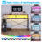 Gaming Desk With Led Strip, Computer Desk With Cpu Stand And Monitor Shelf,l-shaped Writing Desk With Versatile Iron Hooks And Ample Storage Space, Home Office Desk With Built-in Power Outlets-487670571