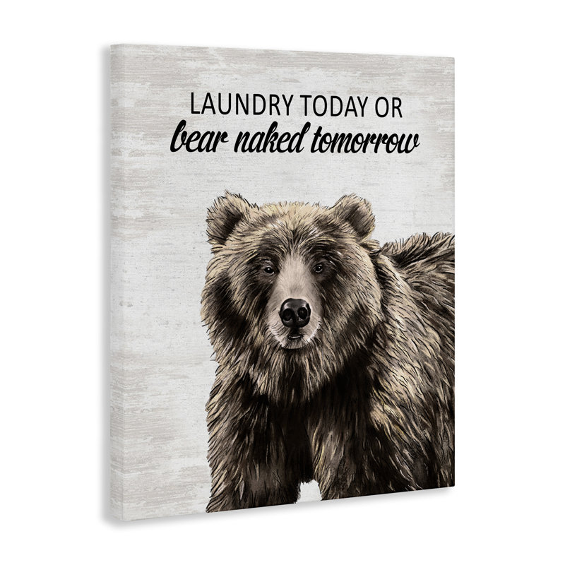 Toile de buanderie ours nue, demain, H 20 po x l 16 po