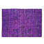 Tapis turc contemporain fait à la main de 6 pi x 8,4 pi sur-teint en mauve
