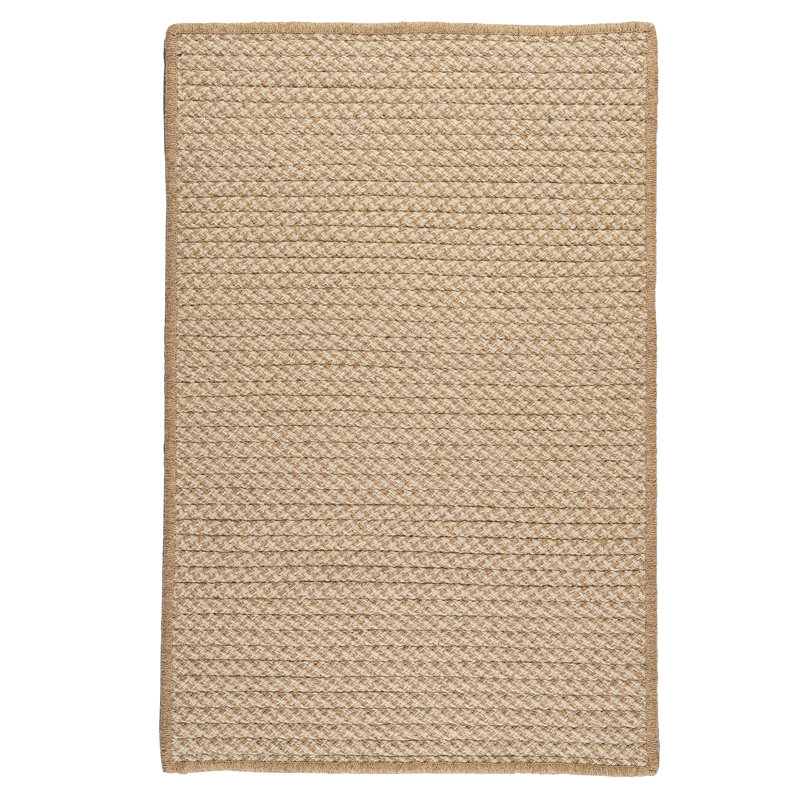 Tapis thé en laine tressé Vikenti, Rectangle 2 pi x 4 pi