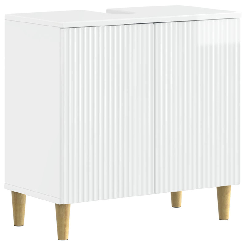 Under Sink Cabinet, High Gloss White