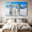 «Snowy Mountain Skis», 3 pièces sur toile-98562761