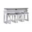 Ensemble de console de bar et tabouret avec station de charge Maddison
