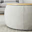 Table de bout, repose-pieds rond avec rangement-67777096-67777101