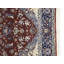 Tapis oriental rouge traditionnel 3 x 5 fabriqué à la main Indo Kashan