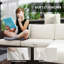 Outsunny 5 Piece Rattan Garden Furniture Set with Gas Fire Pit Black/Cream