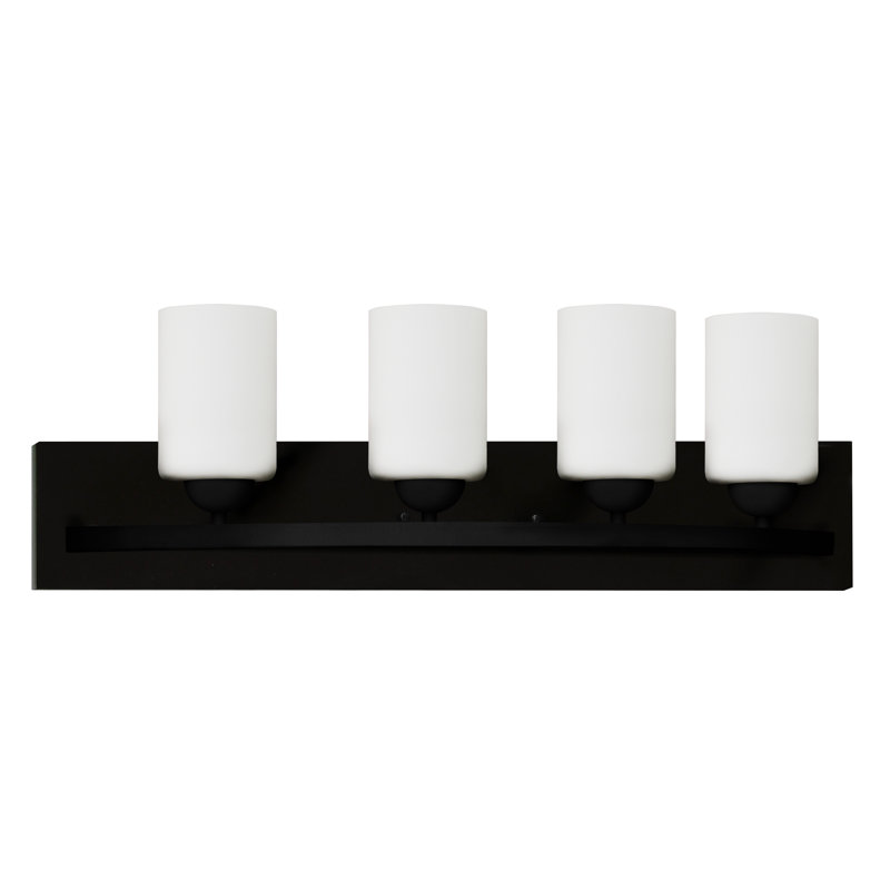 Éclairage pour meuble-lavabo à intensité variable Aimilia, 4, Noir