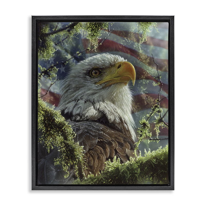 Cadre flottant High & Mighty America, conception par Collin Bogle, Cadre flottant noir de jais, H 21 po x l 17 po