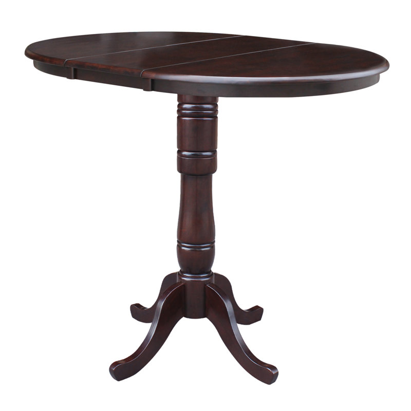 Dragana Extendable Solid Wood Dining Table, Rich Mocha/Rich Mocha